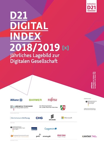 Der D21-Digital-Index 2018/2019 verzeichnet unter anderem mehr digitale Vorreiter in der deutschen Bevölkerung.