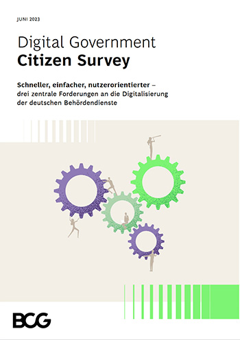 Der BCG Digital Government Citizen Survey 2022 sieht Deutschland bei der Verwaltungsdigitalisierung auf den hinteren Rängen.