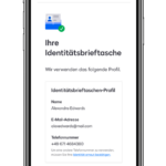 Mock-up der ID-Wallet des Herstellers DocuSign