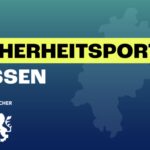 Das Bild ist das Keyvisual des Sicherheitsportals des Landes Hessen. Darauf ist zu lesen: Sicherheitsportal Hessen - Gemeinsam sicher in Hessen.