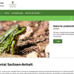 Screenshot des Umweltportals Sachsen-Anhalt.