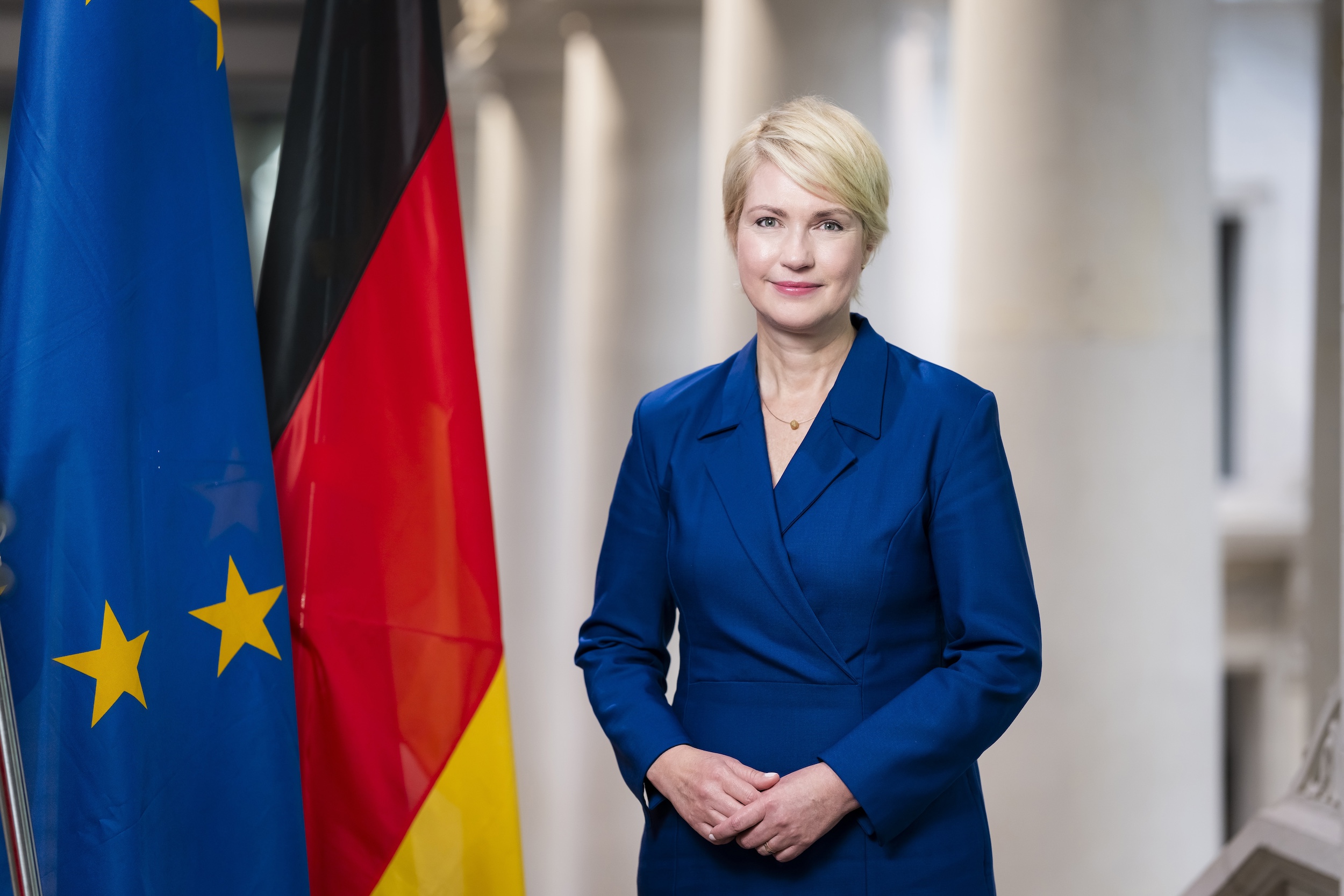 Das Bild zeigt die derzeitige P Bundesratspräsidentin Manuela Schwesig.