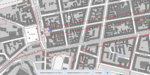Layer-Swiper im Bodenrichtwertportal BORIS Land Brandenburg, Brandenburger Straße, Potsdam
