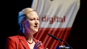 Die rheinland-pfälzische Digitalministerin Dörte Schall beim Strategietag 2025.