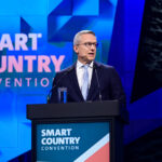 Dr. Karsten Wildberger , Bundesminister für Digitales und Staatsmodernisierung hält seine Keynote auf der SCCOn 2025