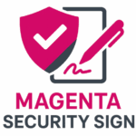 Logo von magenta security sign