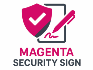 Logo von magenta security sign