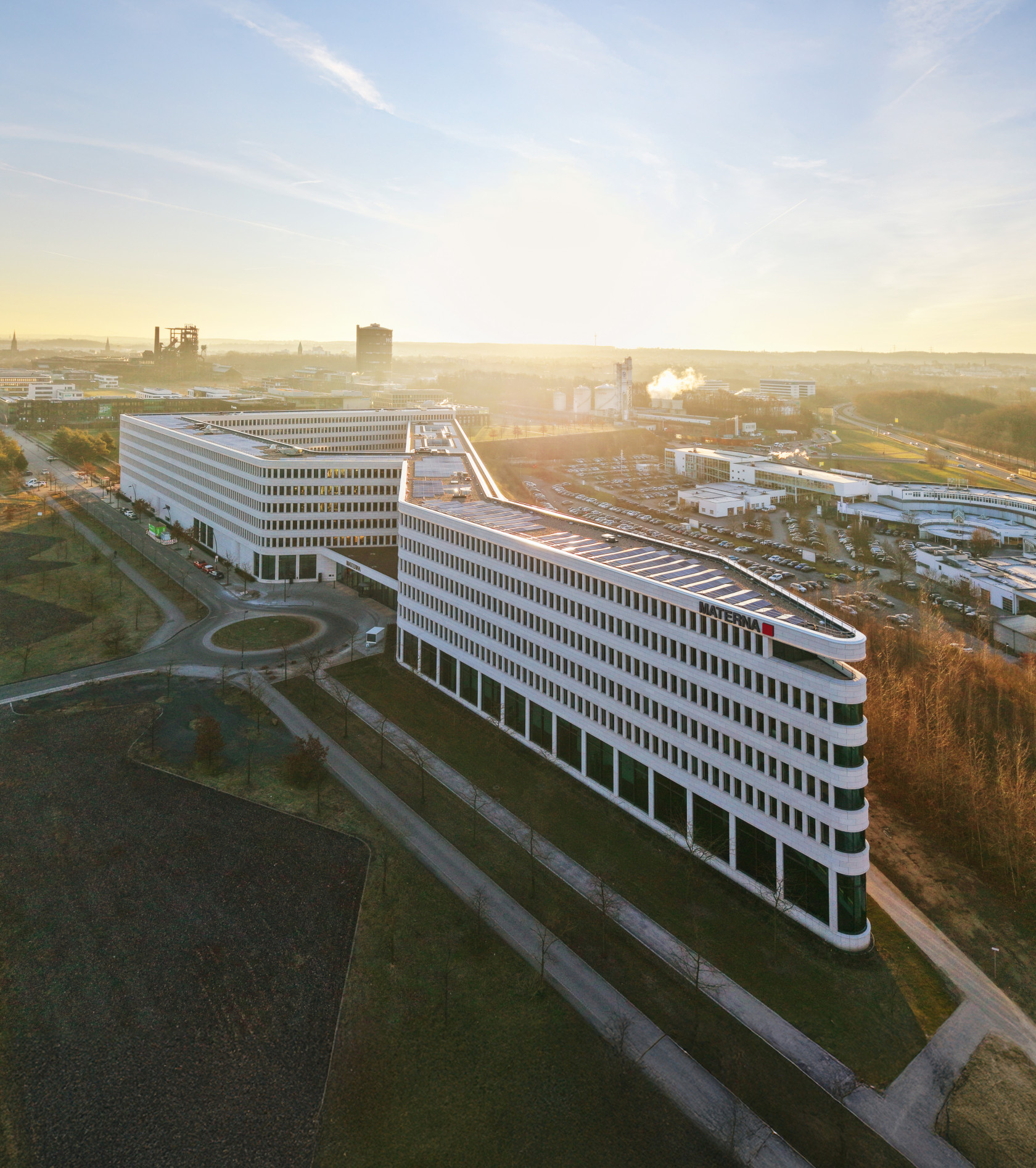 Materna "Headquarters" aus der Vogelperspektive