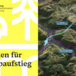 Modelling des Albaufstiegs und Logo des LGL