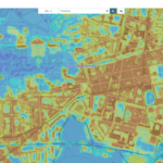 Wärmebelastungsindex im Klimaviewer des LGB